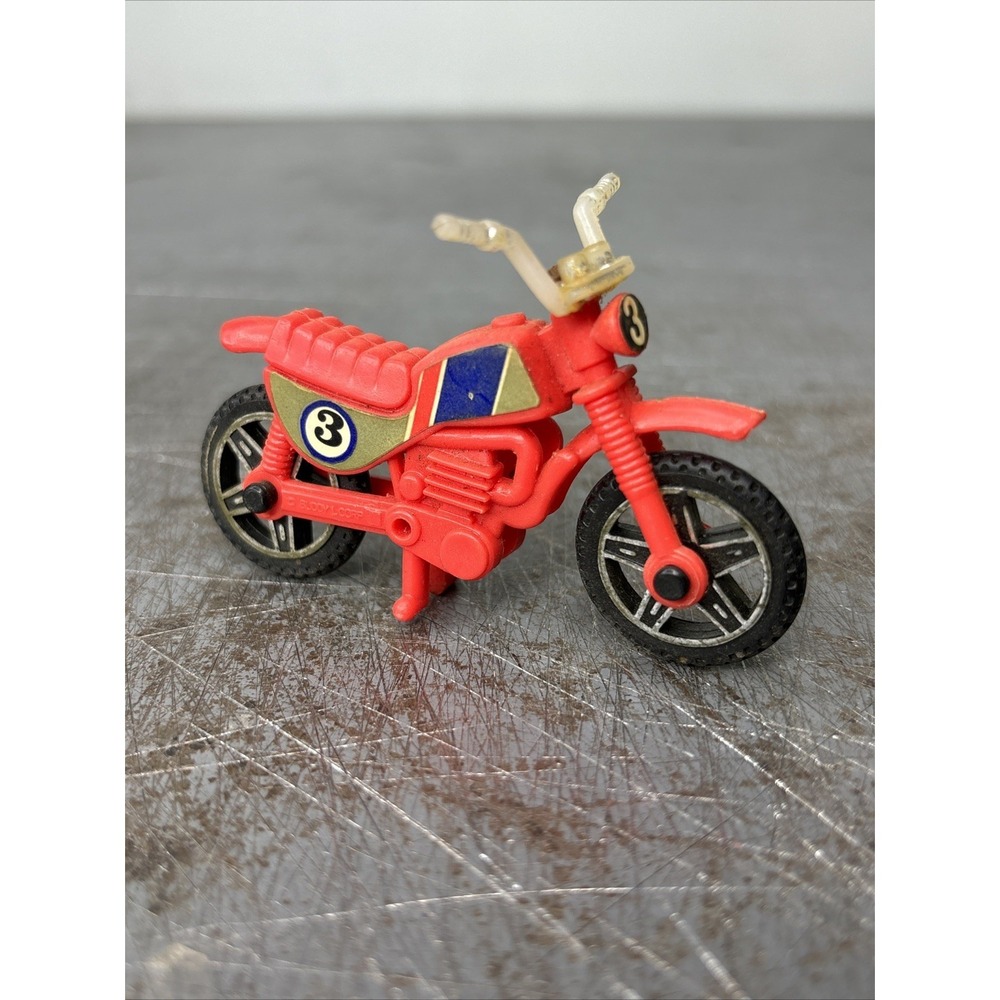 Vintage Buddy L Red Plastic Dirt Bike Motorcycle #3 Accessory Part Original
